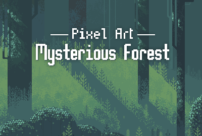 Pixel Art Mysterious Forest main cover image